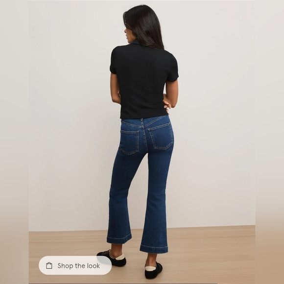 Veronica Beard Carson Kick Flare Jeans in Bright Blue Size 28 - Picture 4 of 6